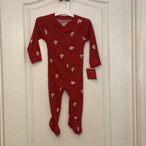 NWT Target Bullseye Dog One Piece Pajamas Sleeper Infant Boys Girls Size 6-9m